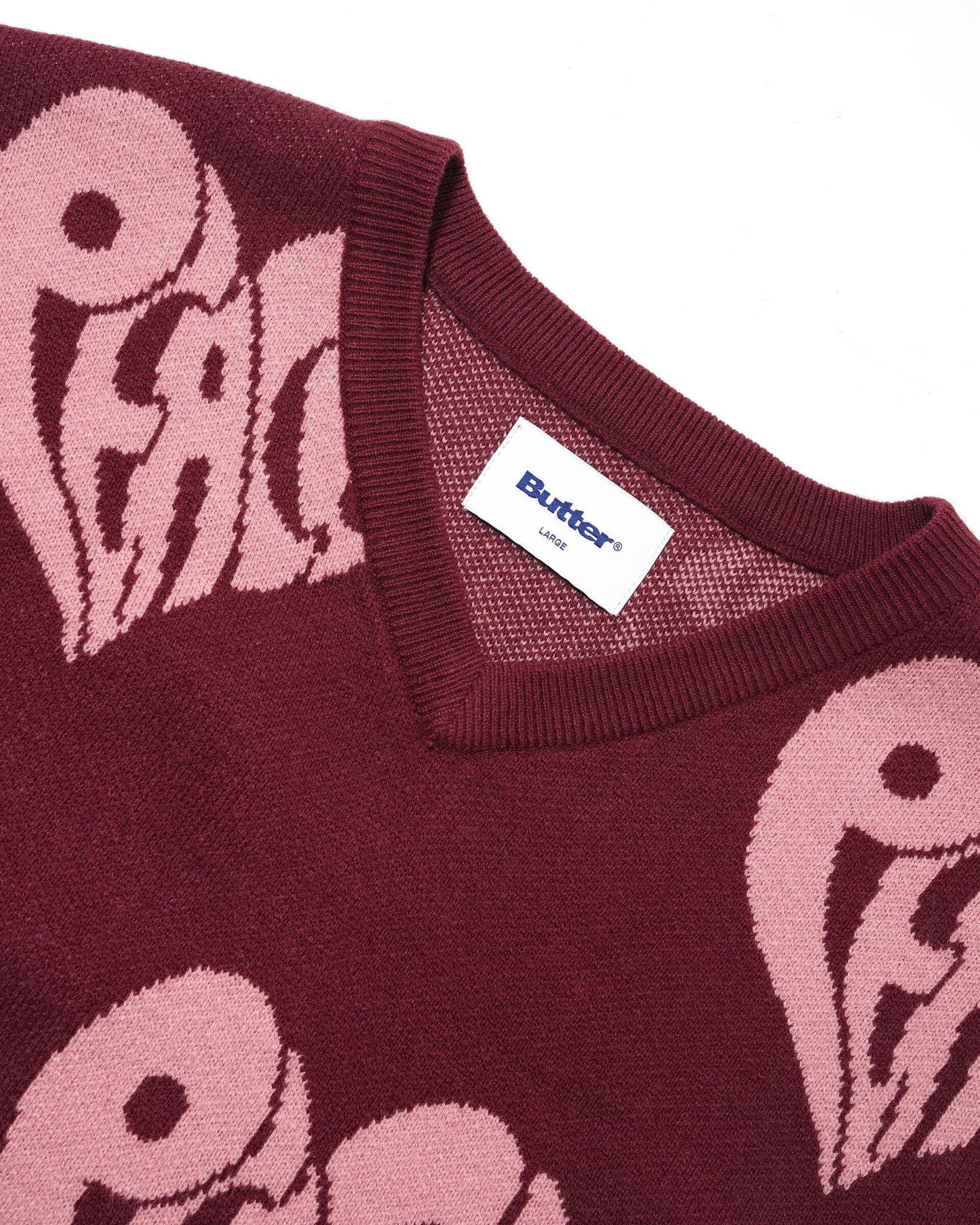 Peace Knit Vest, Wine