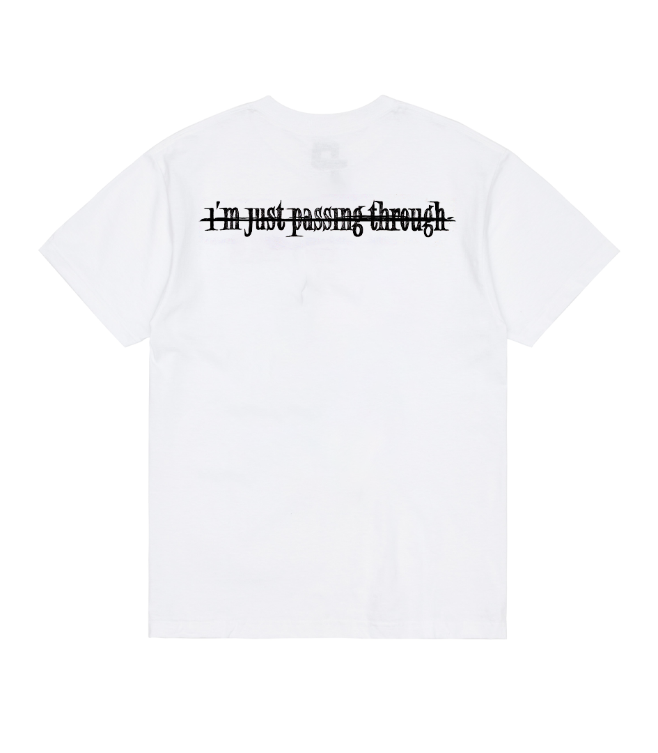 Passing Through Tee, White
