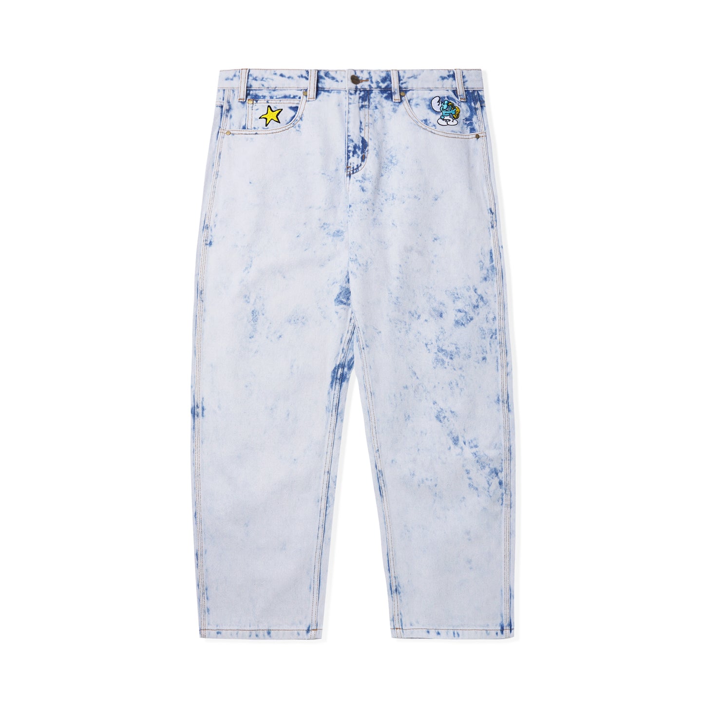Harmony Denim Pants, Bleach Dye