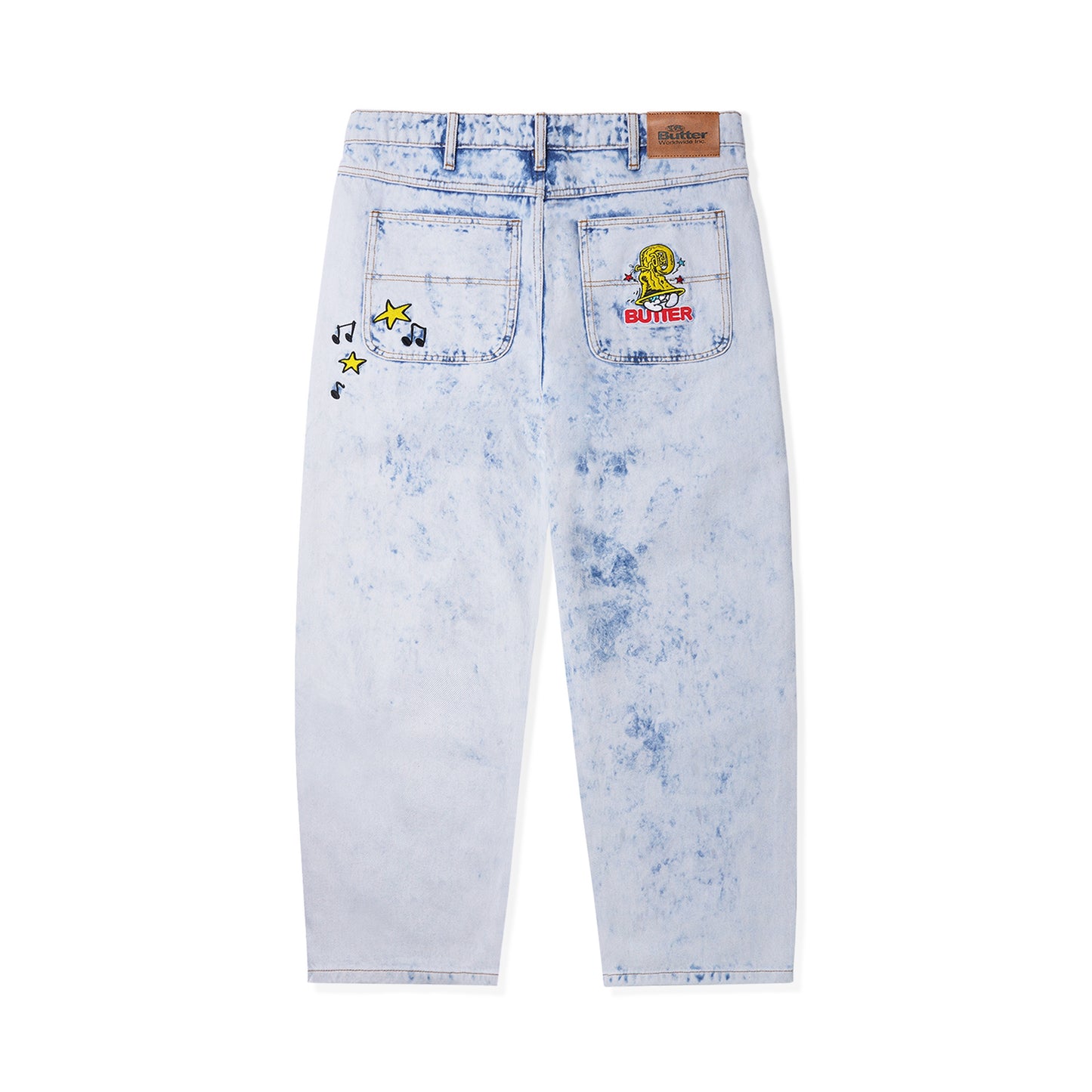 Harmony Denim Pants, Bleach Dye
