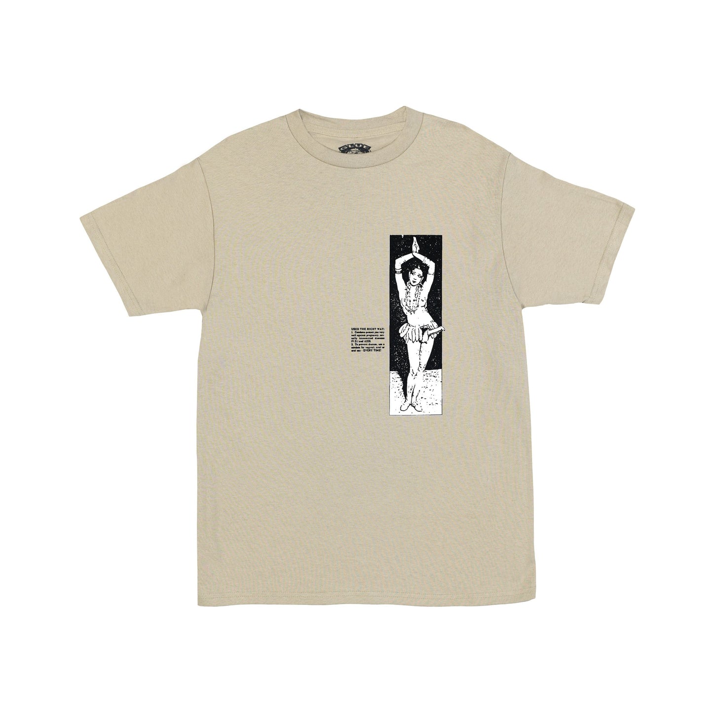 Safe Sex Tee, Sand