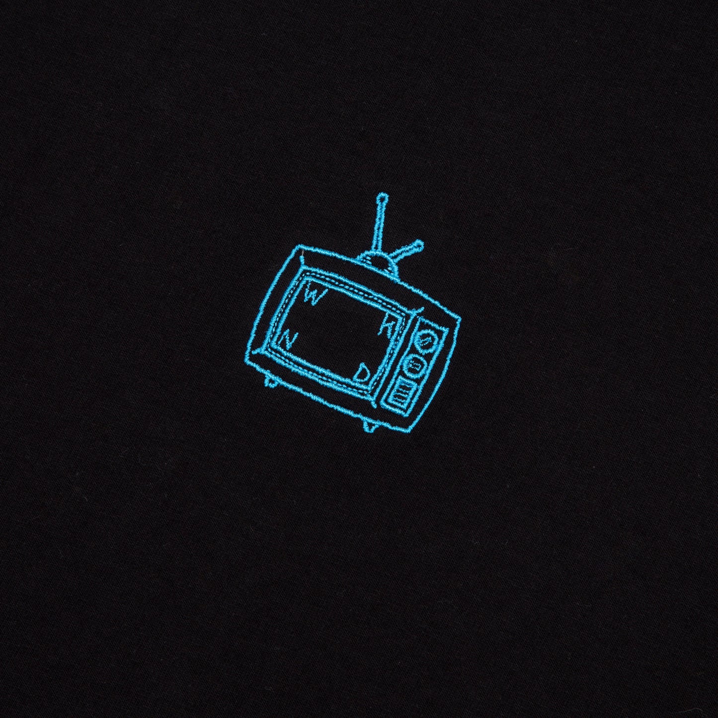 Center TV Logo Tee, Black