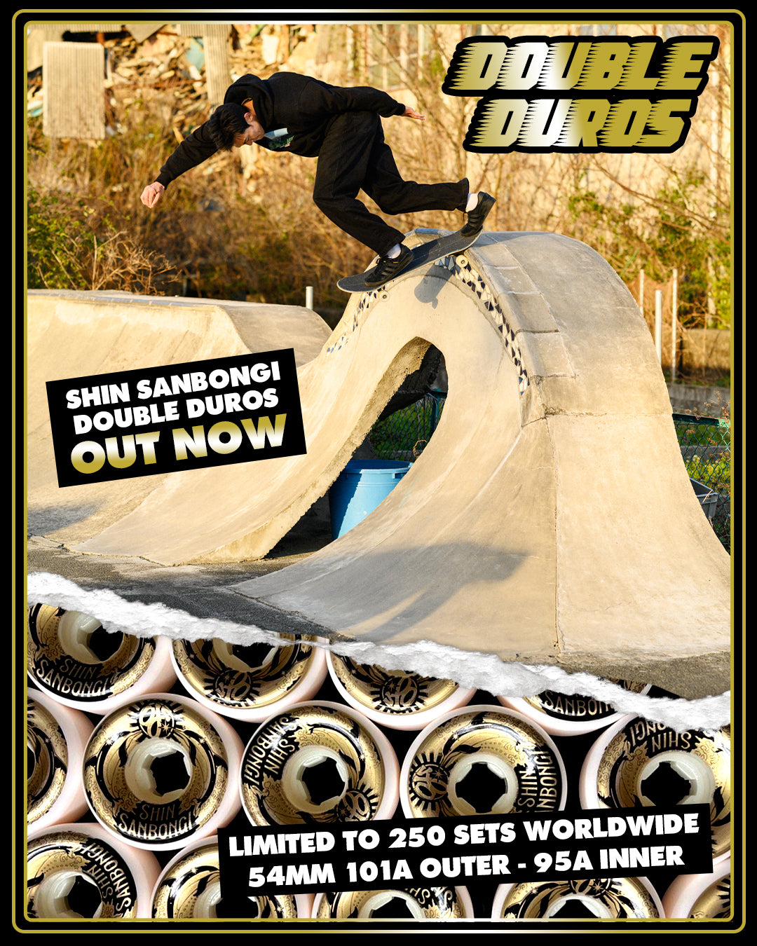 Sanbongi Dolphins Double Duro Wheels, 54mm