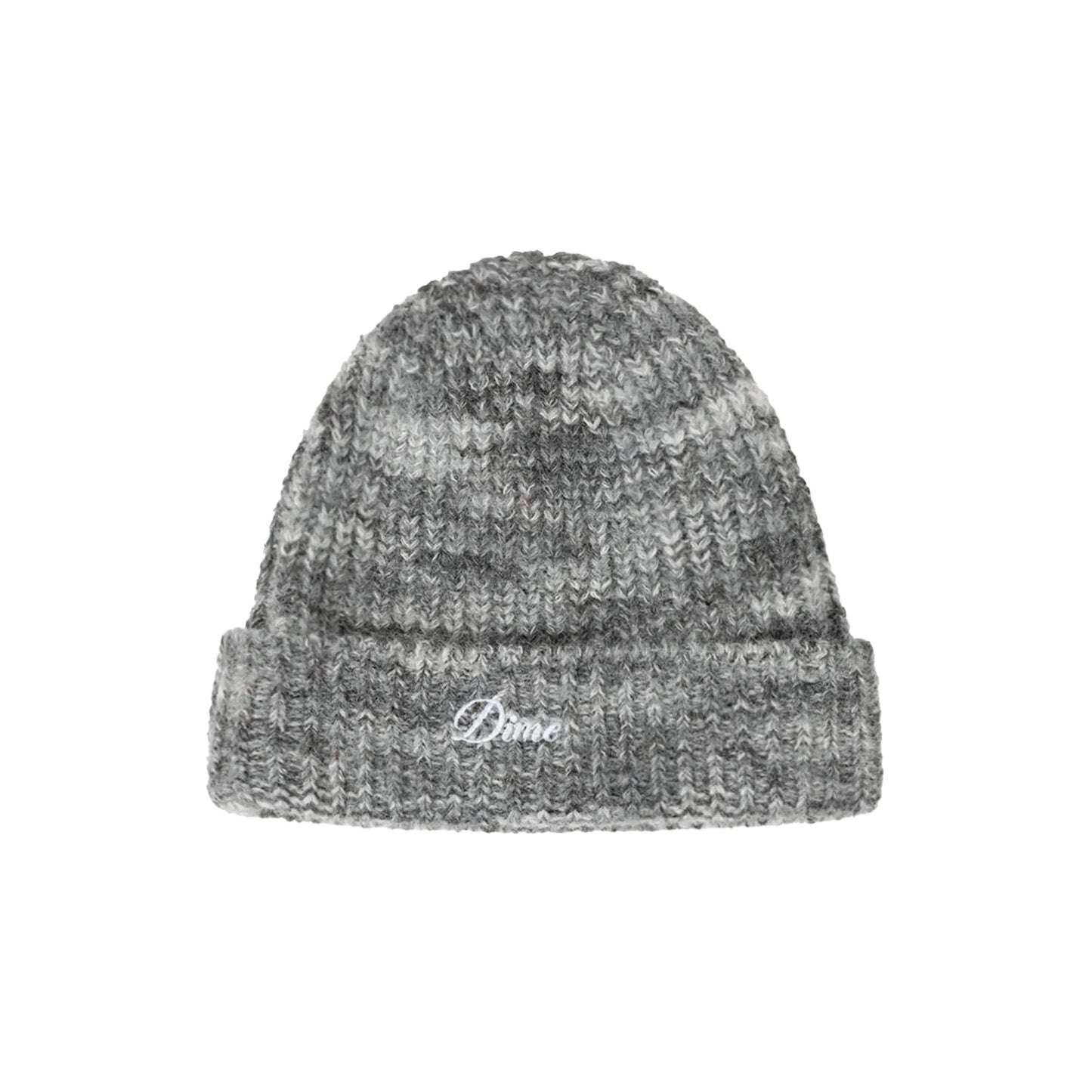 Fuzzy Fold Beanie, Charcoal Multi
