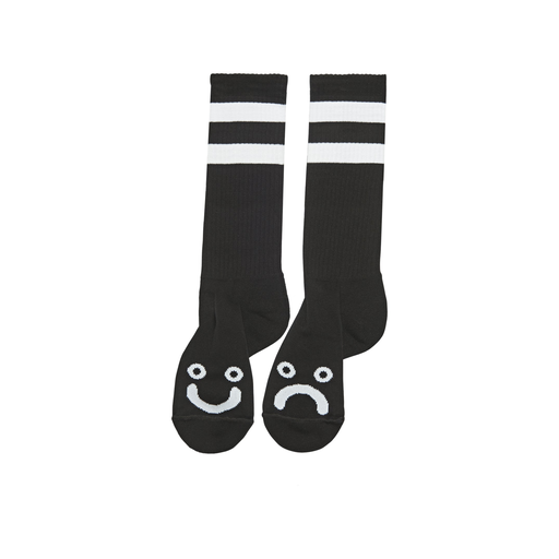 Happy Sad Socks Long, Black