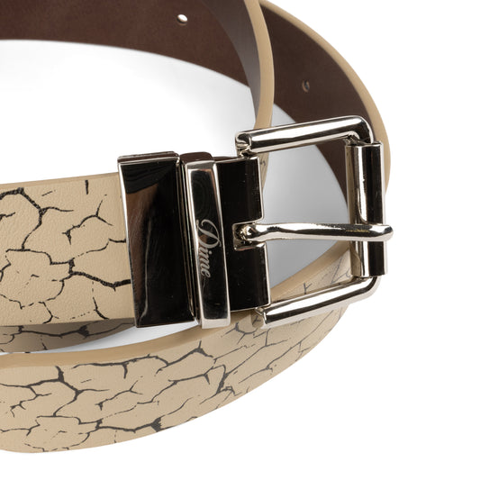 Reversible Leather Belt, Beige