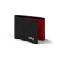 Leather BiFold Wallet, Black/Cherry