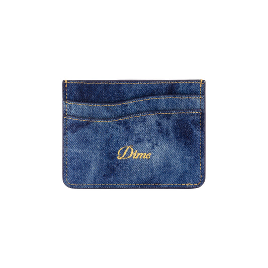 Cursive Cardholder, Indigo Denim