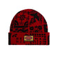 Azulejo Beanie, Red/Black