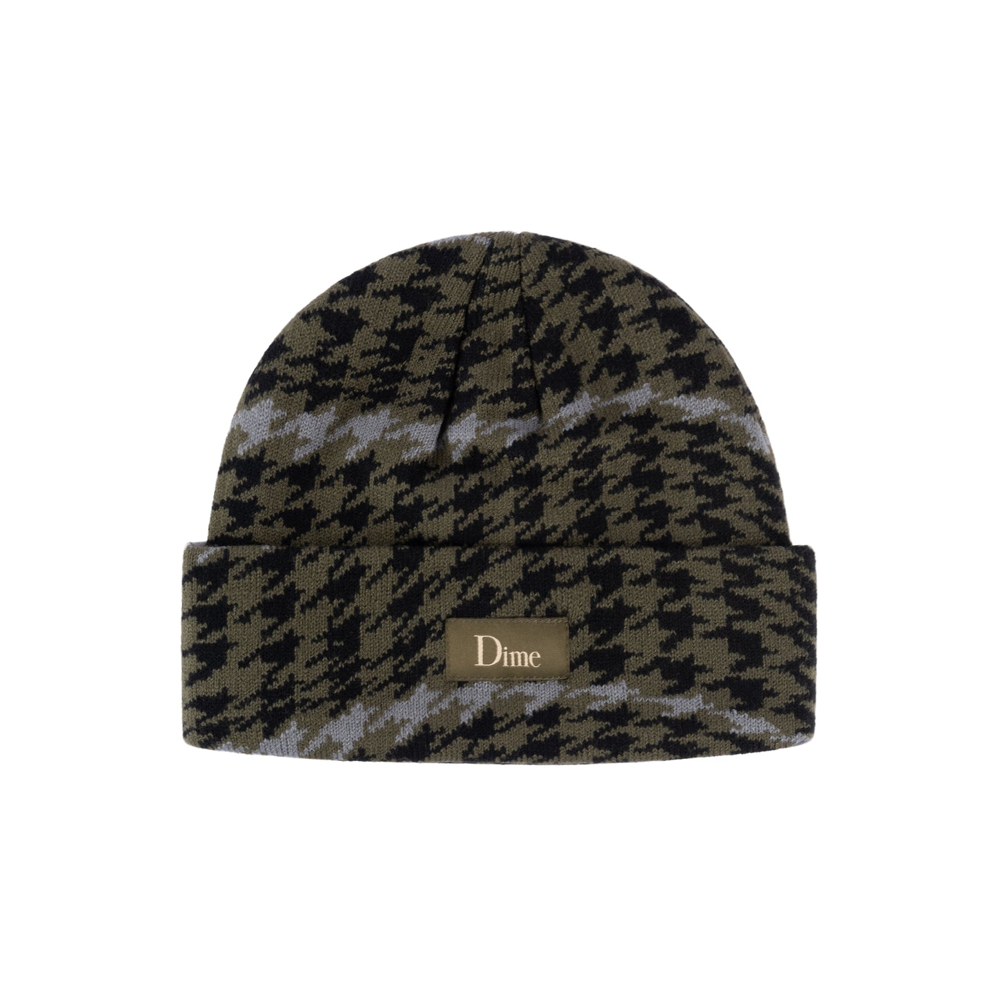 Wavetooth Cuff Beanie, Army Green