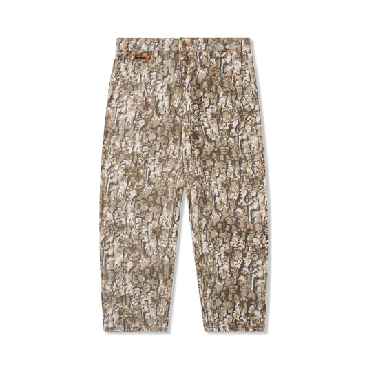 Bark Camo Denim Jeans, Tan