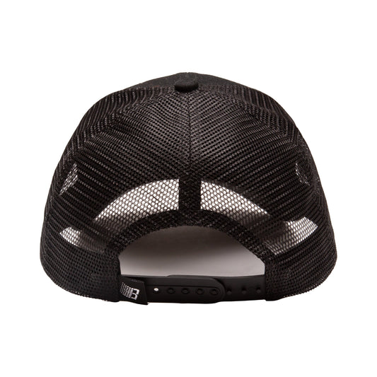 Bullseye Trucker Hat, Black