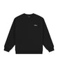 Cursive Small Logo Crewneck, Black