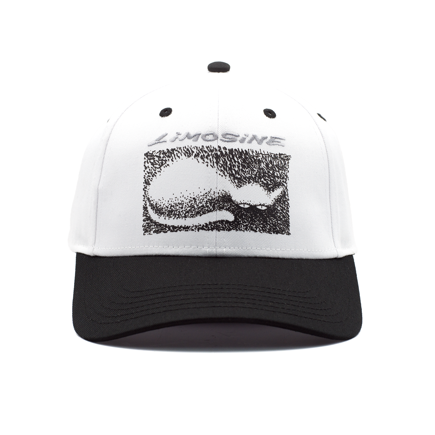 Cat Hat, White/Black