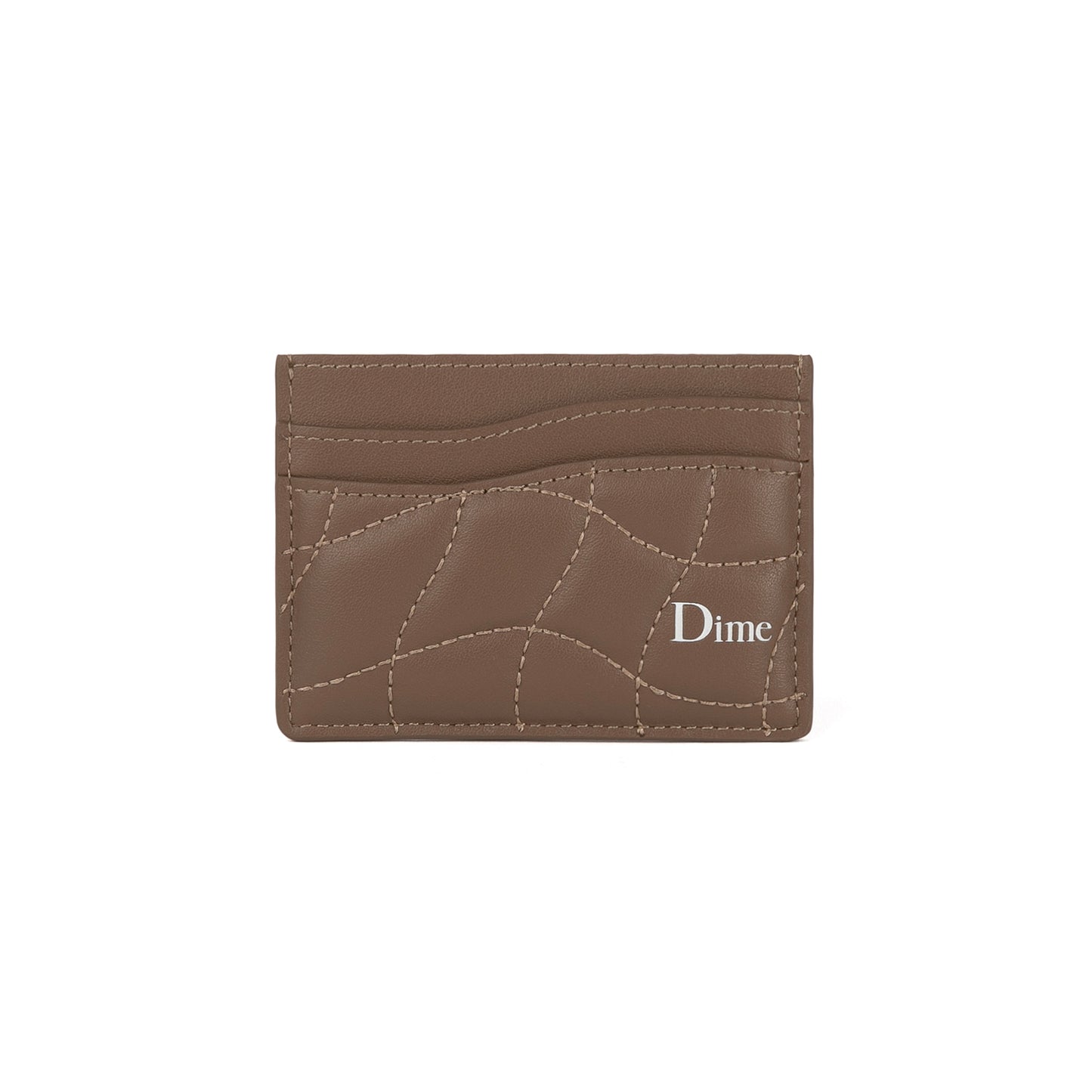 Quilted Cardholder, Brown