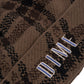 Wavy Plaid Cuff Beanie, Wood
