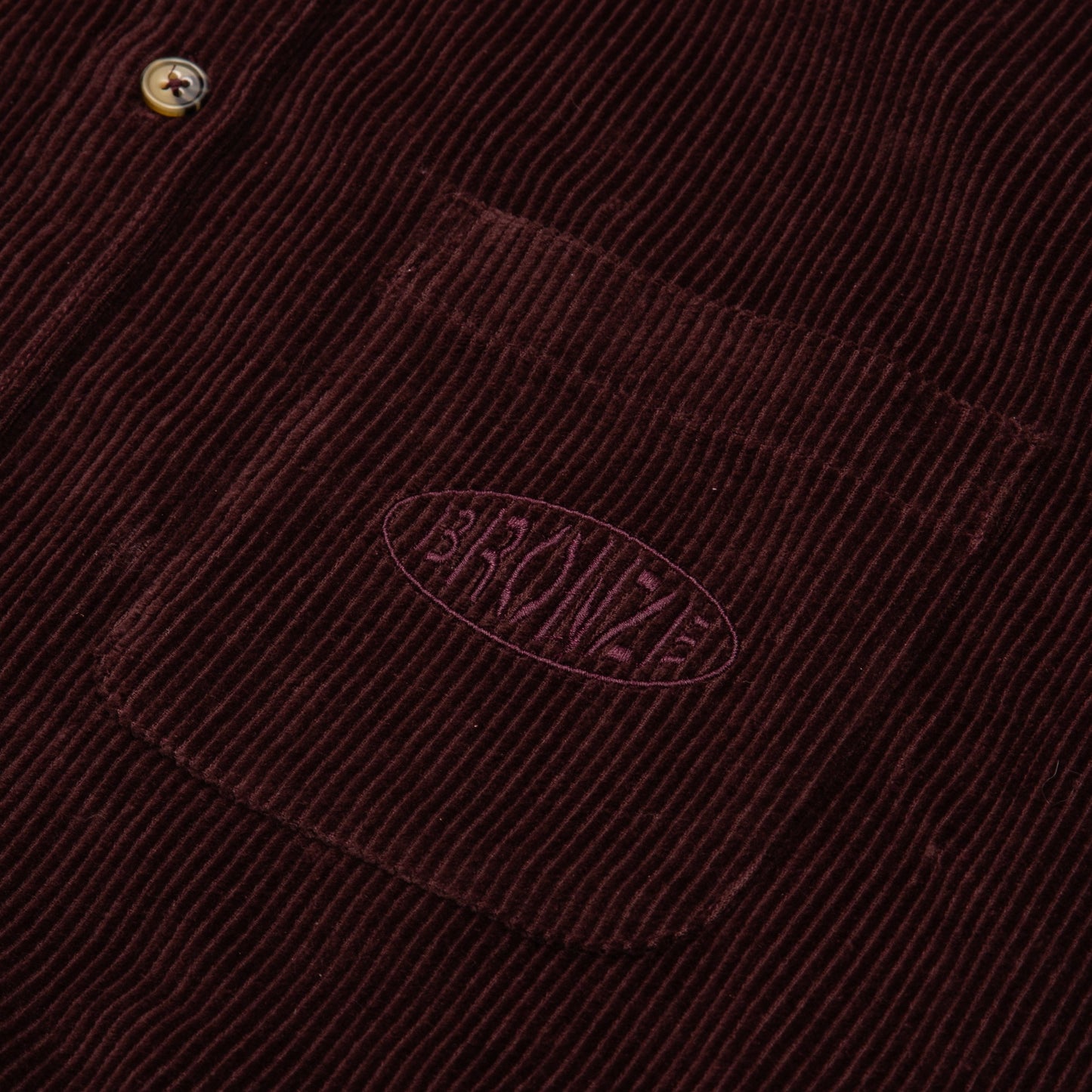 Corduroy Button Up, Burgundy