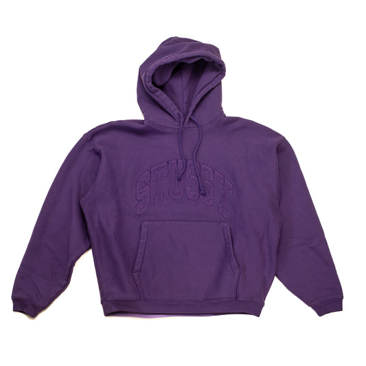 Embroidered Relaxed Hood, Purple