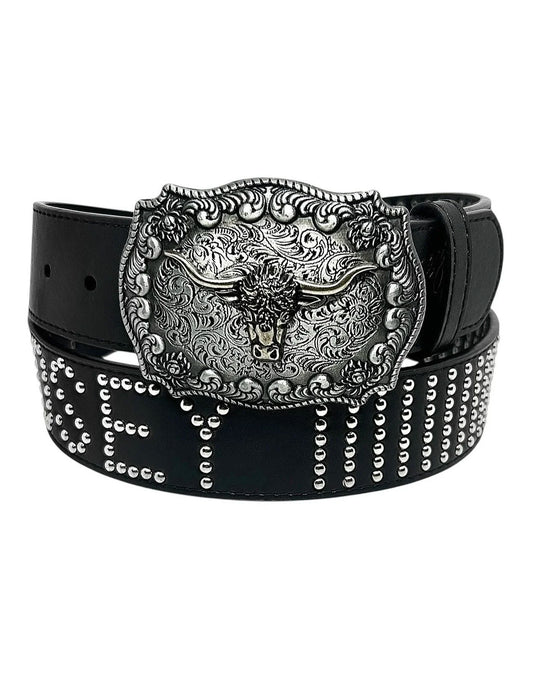 Interchangeable Buckle Belt, Black