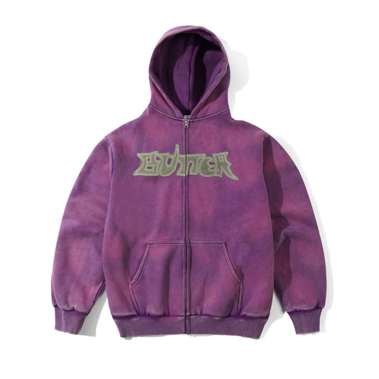 Encounter Zip Thru Hood, Washed Purple