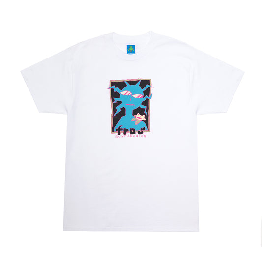 Shoulder Frog Tee, White