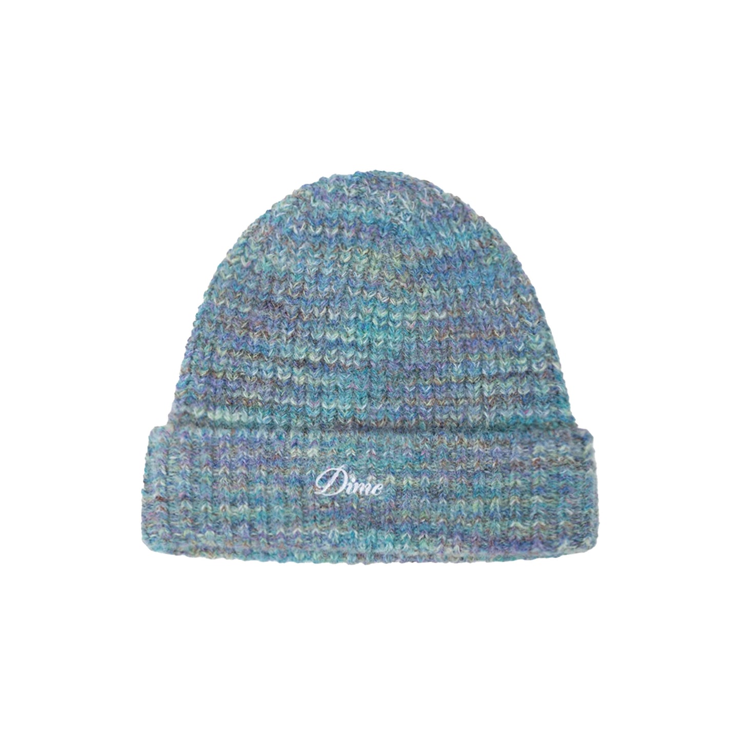 Fuzzy Fold Beanie, Blue Multi