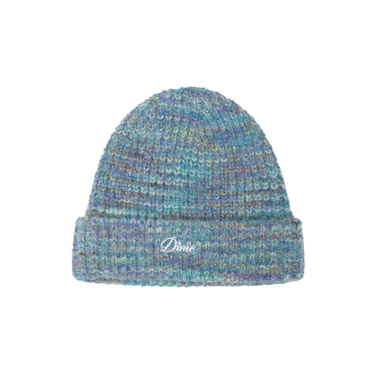 Fuzzy Fold Beanie, Blue Multi