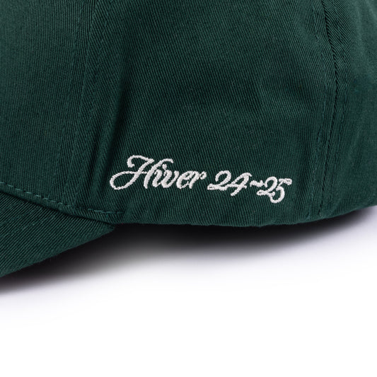 Cursive D Full Fit Cap, Forest