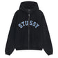 Graphic Zip Hood, Washed Black