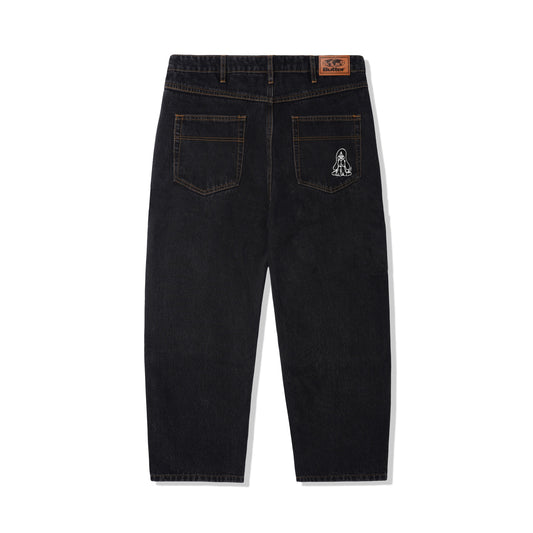 Hound Denim Pants, Washed Black