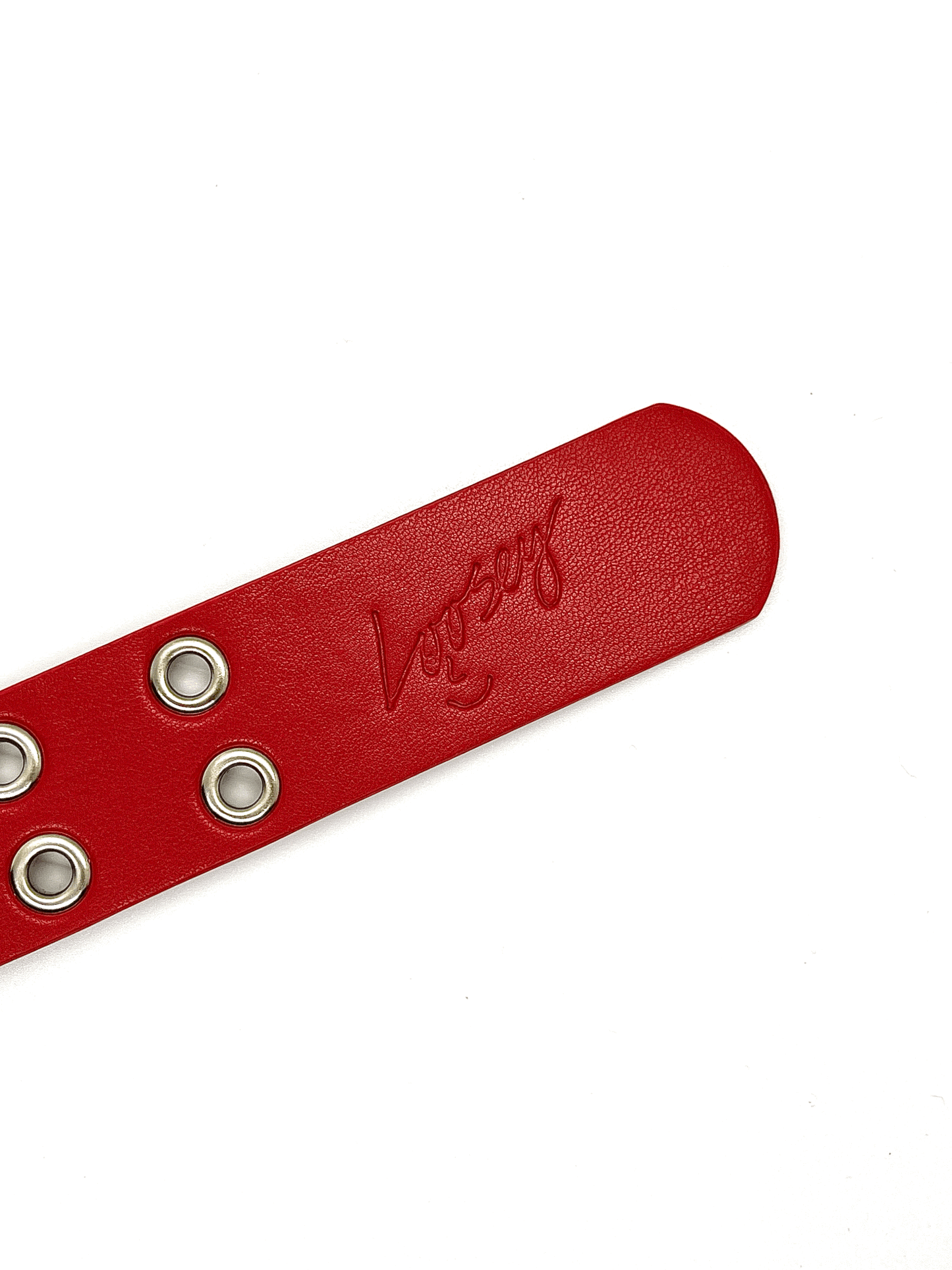 Grommet Belt, Red