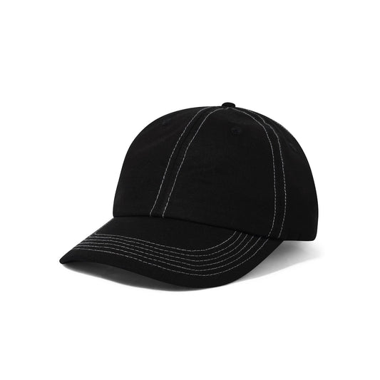 Washed Ripstop 6 Panel, Black