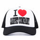 Heart Trucker Hat, Black