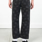 Hearts Print Denim Trouser, Black
