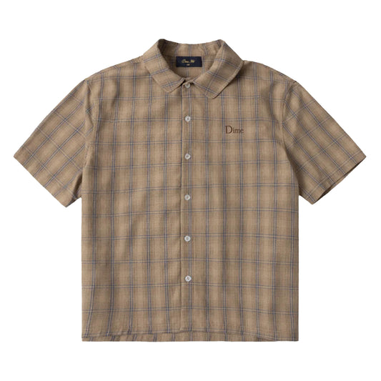 Plaid Button Up Shirt, Brown