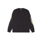 Two Star Pig. Dyed LS Tee, Faded Black