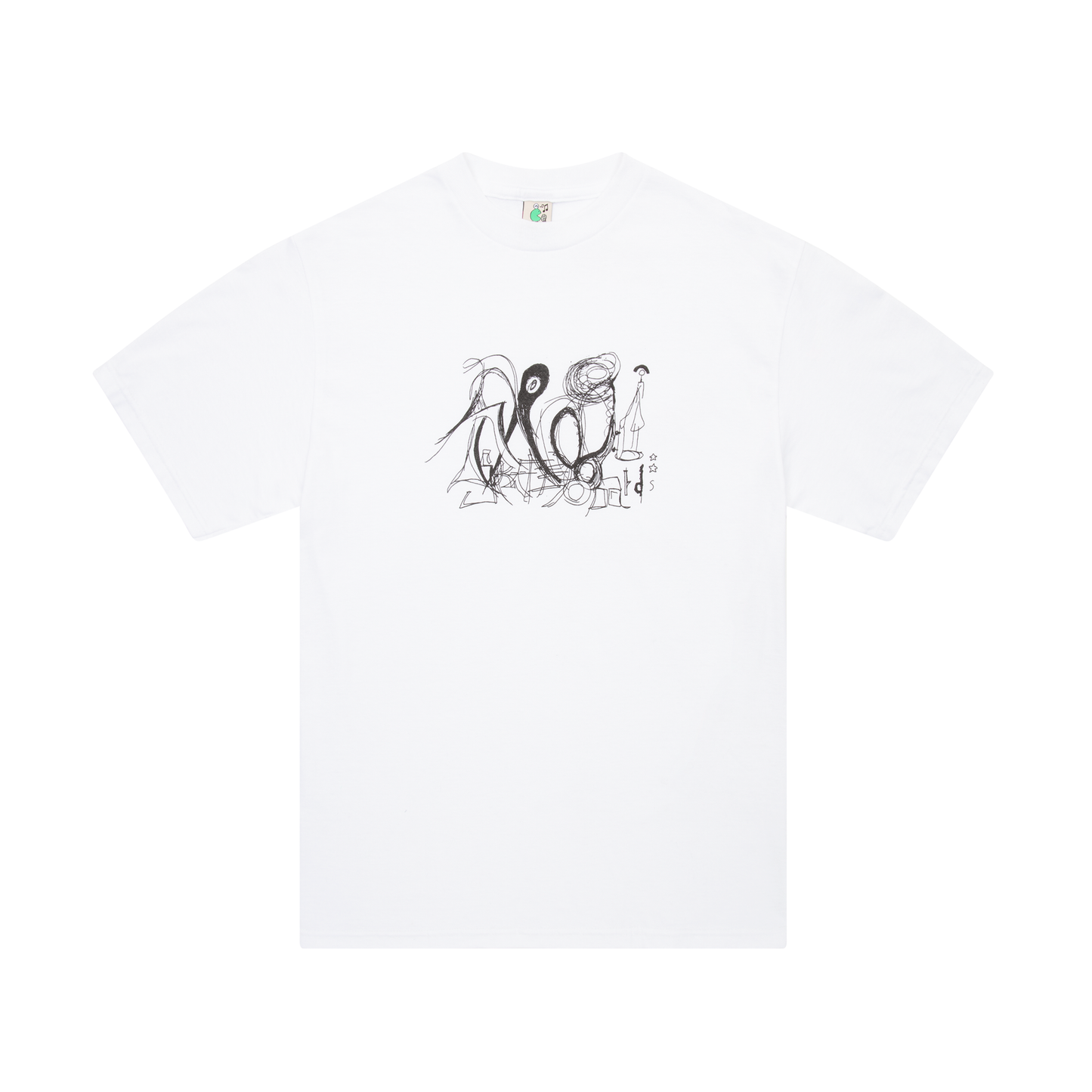 Scribble Daddy Tee, White