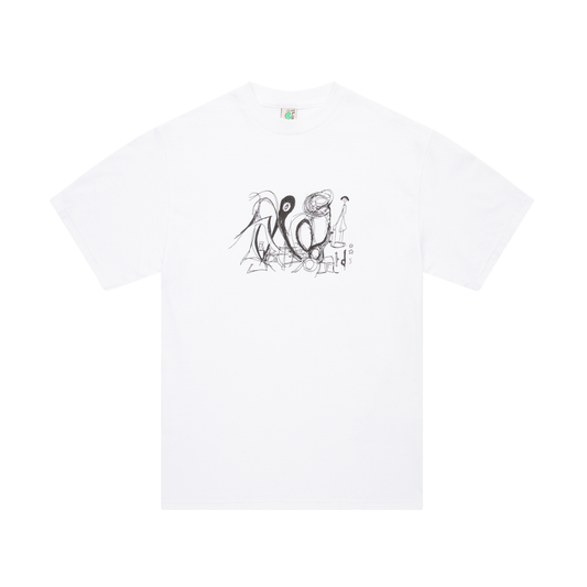 Scribble Daddy Tee, White