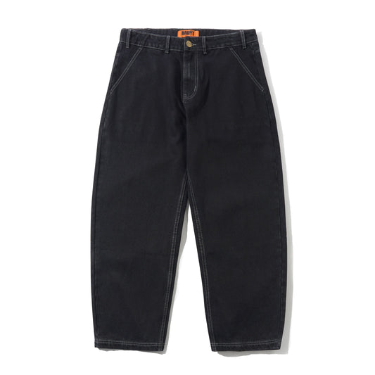 Scribble Denim Jeans, Washed Black