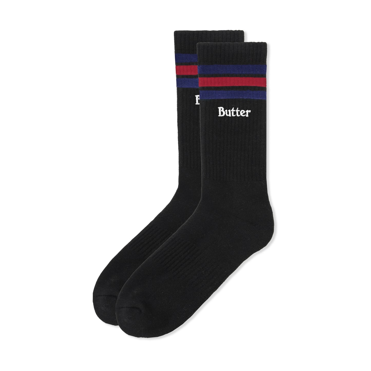 Stripe Socks, Black