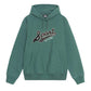 Satin Patch Oversized Hood, Green