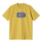 S/S Press Script Tee, Golden Olive