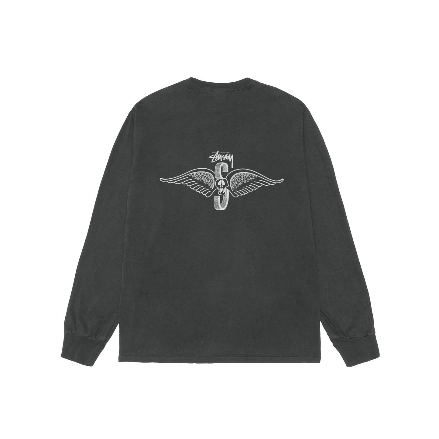 Skull Wings LS Tee, Black