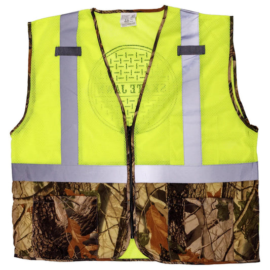 Sewer Cap Safety Vest, Hi-Vis / Camo