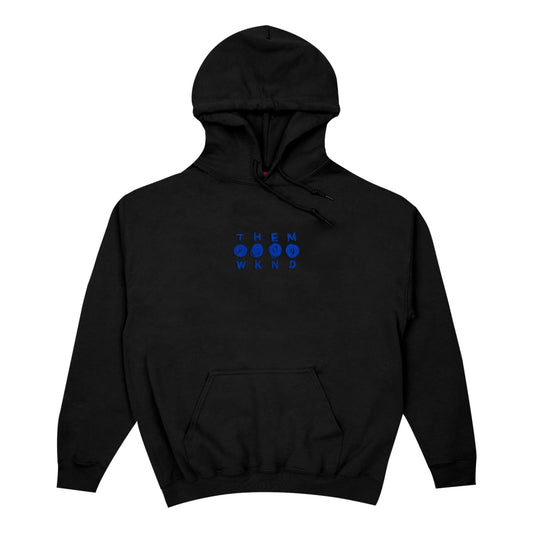 WKND X THEM Logo Hood, Black