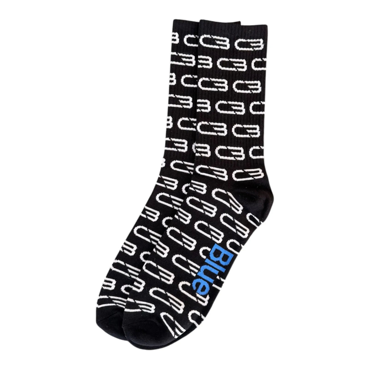 Concept Blue Athletic Socks, Black