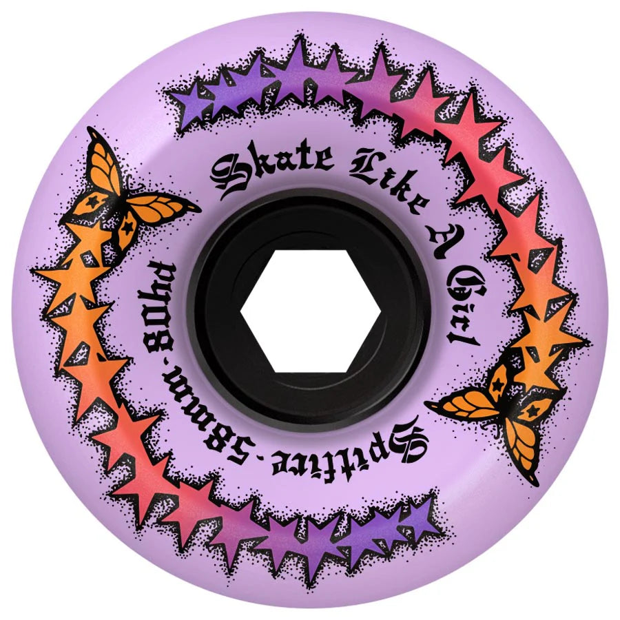 80HD Skate Like a Girl Wheels, 58mm