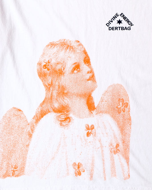 Angel Divine Triangle Tee, White