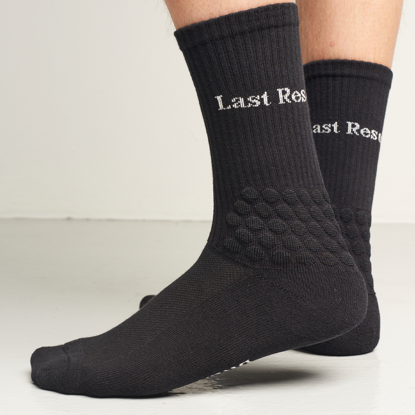Last Resort Right Angle Bubble Socks Black