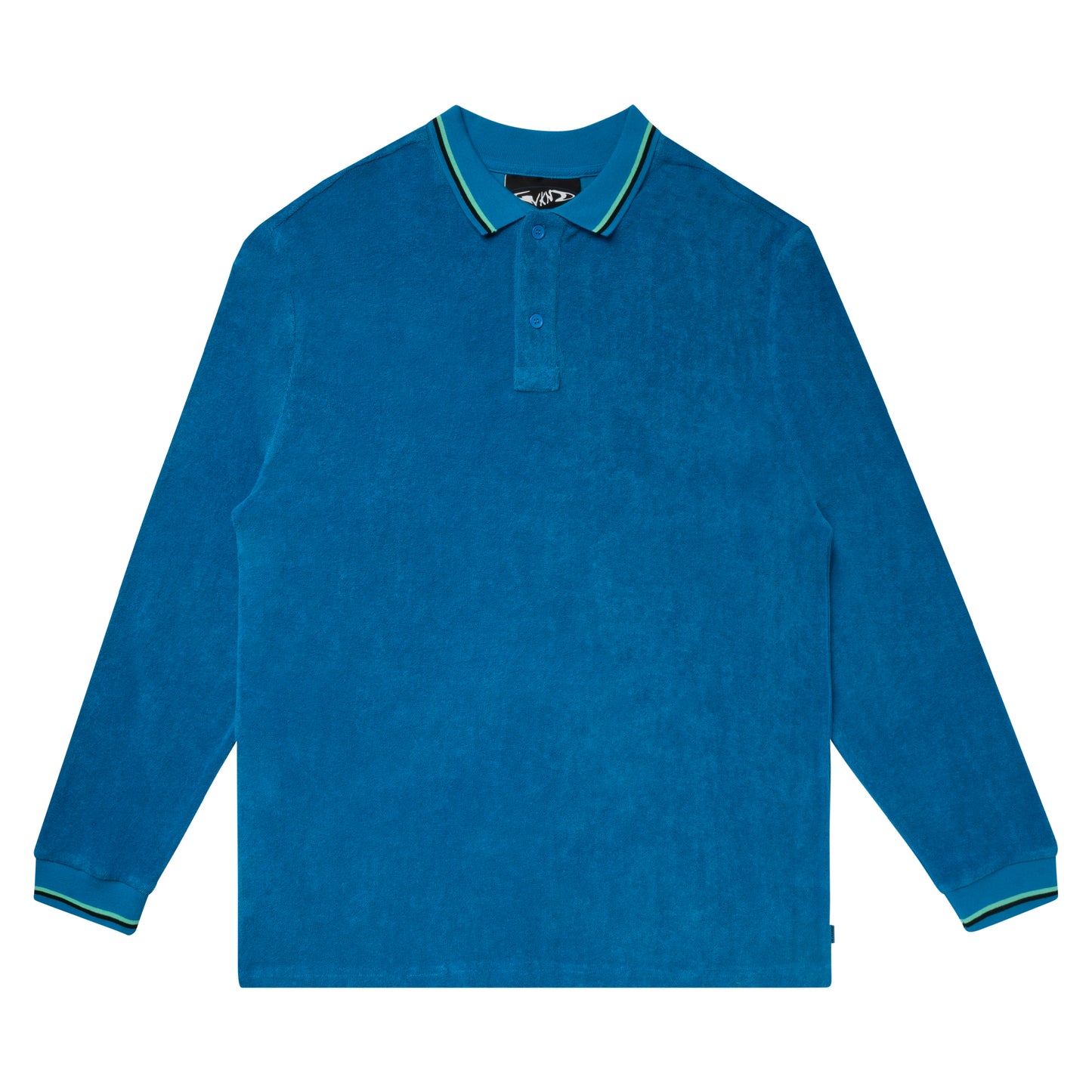 Terry L/S Polo, Blue